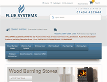Tablet Screenshot of fluesystems.com